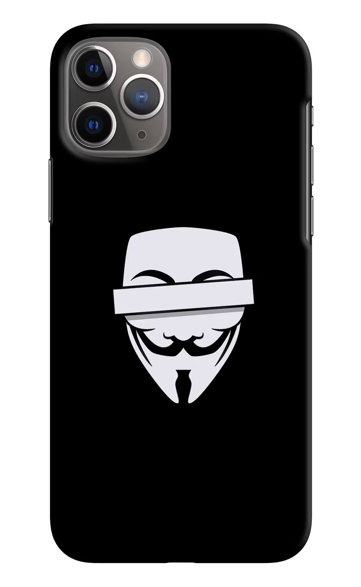 Anonymous Face iPhone 11 Pro Max Hard Case Back Cover by Casekaro