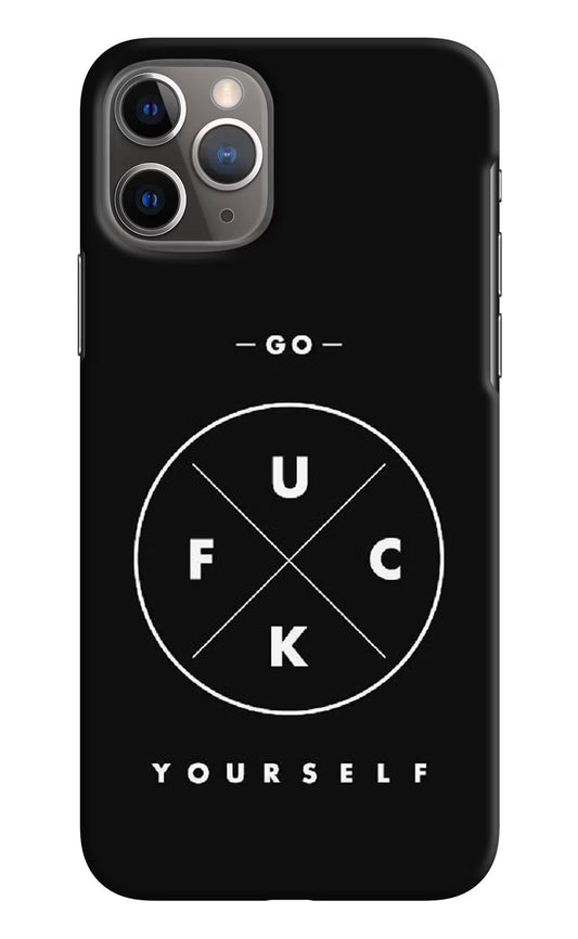 Go Fuck Yourself iPhone 11 Pro Max Hard Case Back Cover by Casekaro