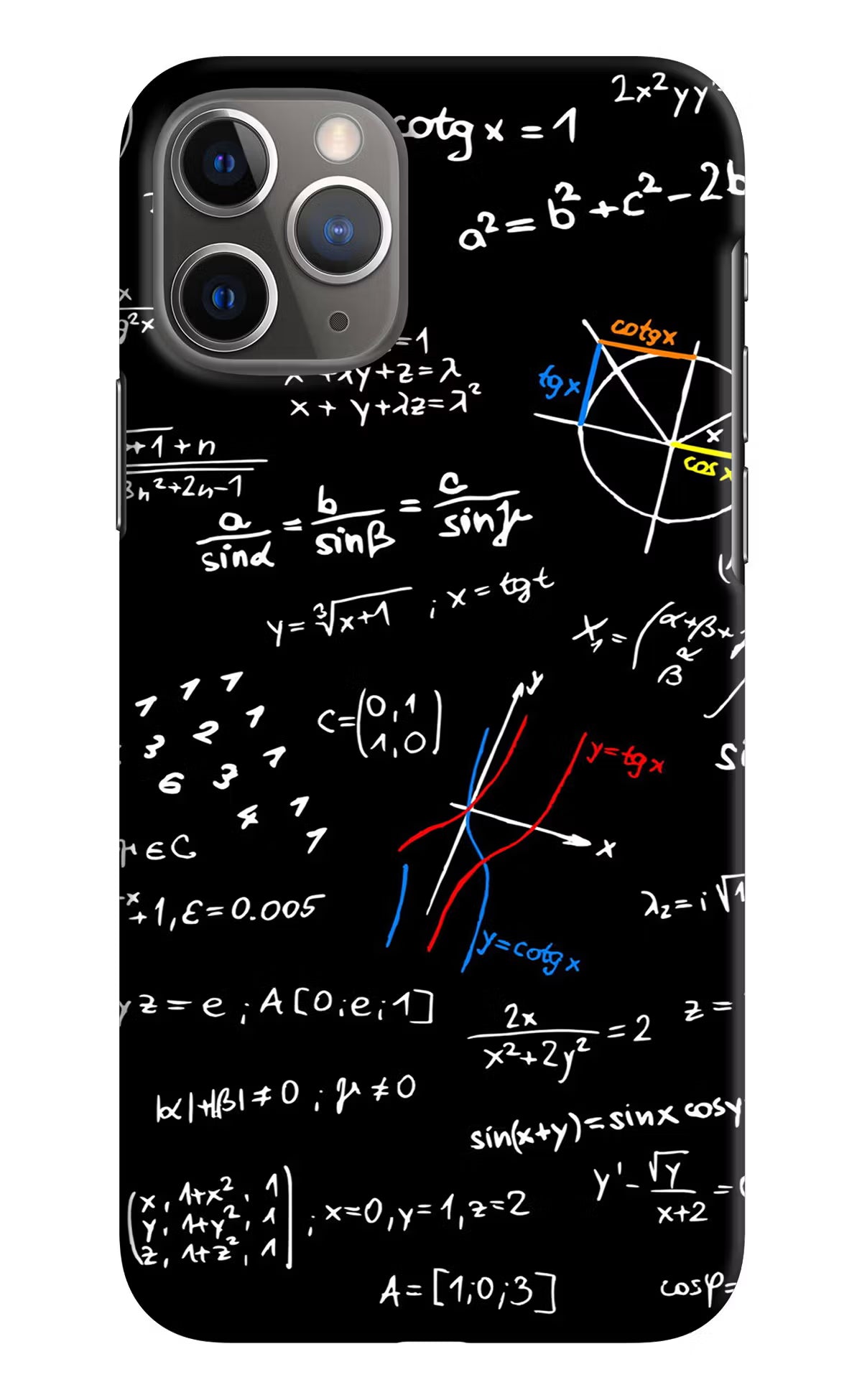 Mathematics Formula iPhone 11 Pro Max Hard Case Back Cover by Casekaro
