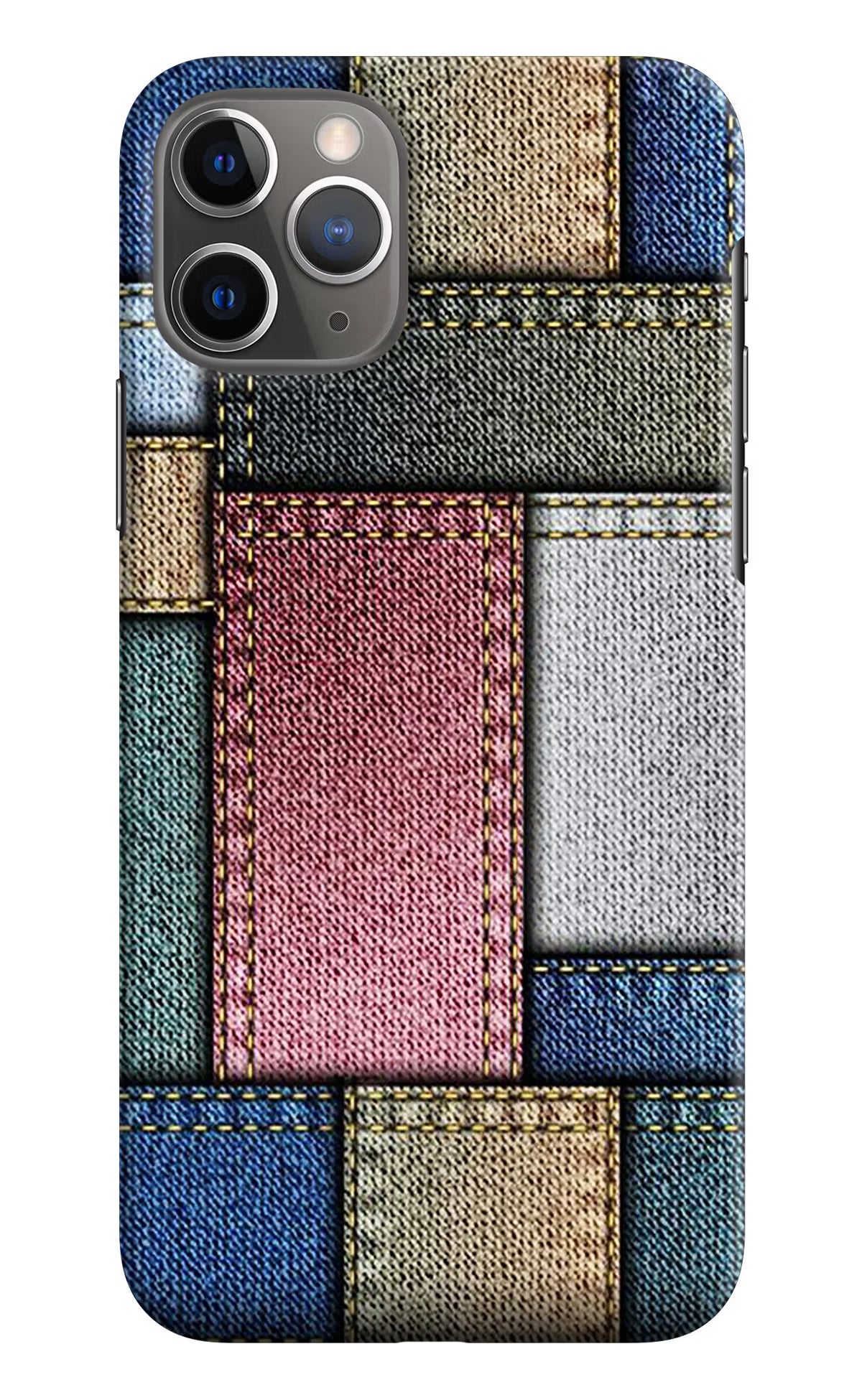 Multicolor Jeans iPhone 11 Pro Max Hard Case Back Cover by Casekaro