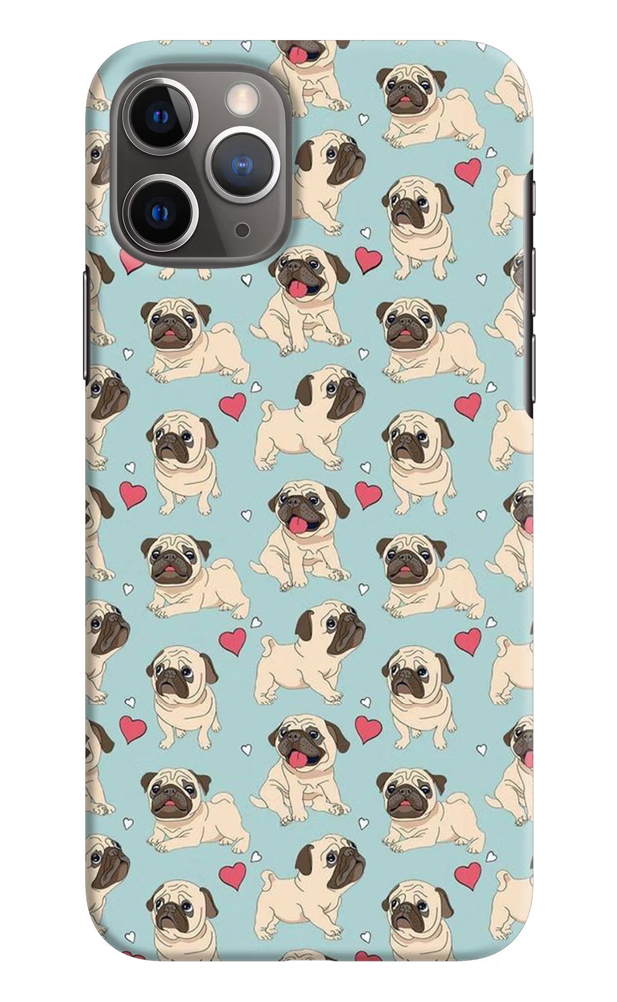 Pug Dog iPhone 11 Pro Max Hard Case Back Cover by Casekaro