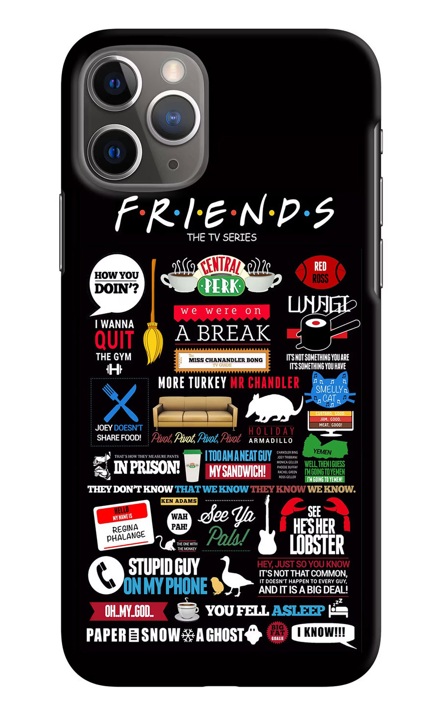 FRIENDS iPhone 11 Pro Max Back Cover, Hard case