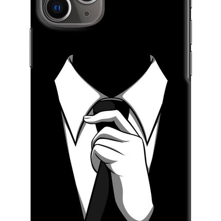 Black Tie iPhone 11 Pro Max Hard Case Back Cover by Casekaro