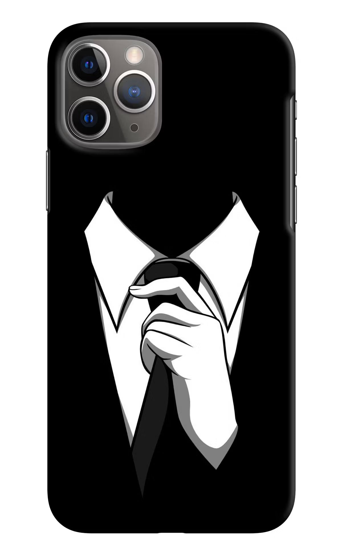 Black Tie iPhone 11 Pro Max Hard Case Back Cover by Casekaro