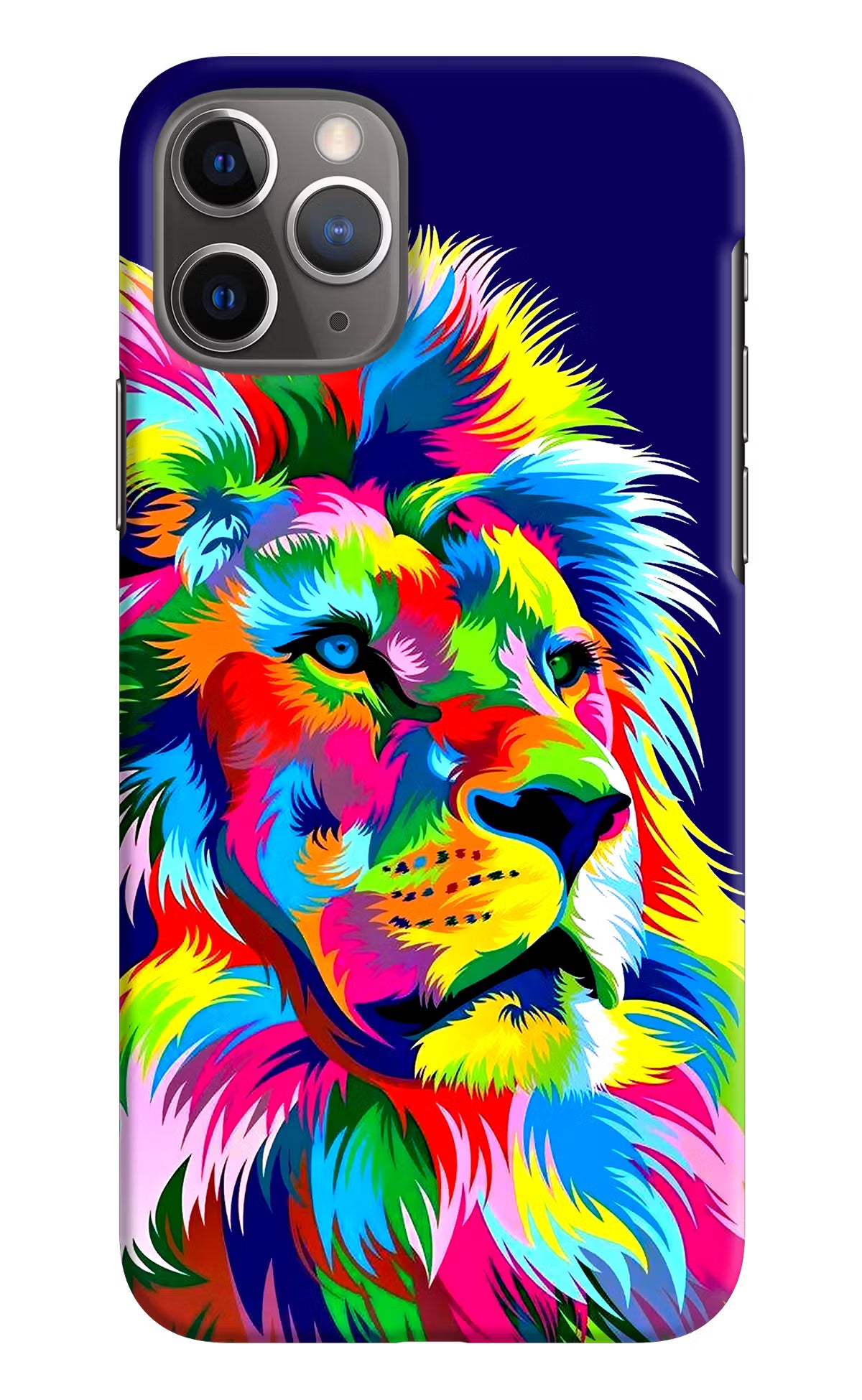 Vector Art Lion iPhone 11 Pro Max Hard Case Back Cover by Casekaro