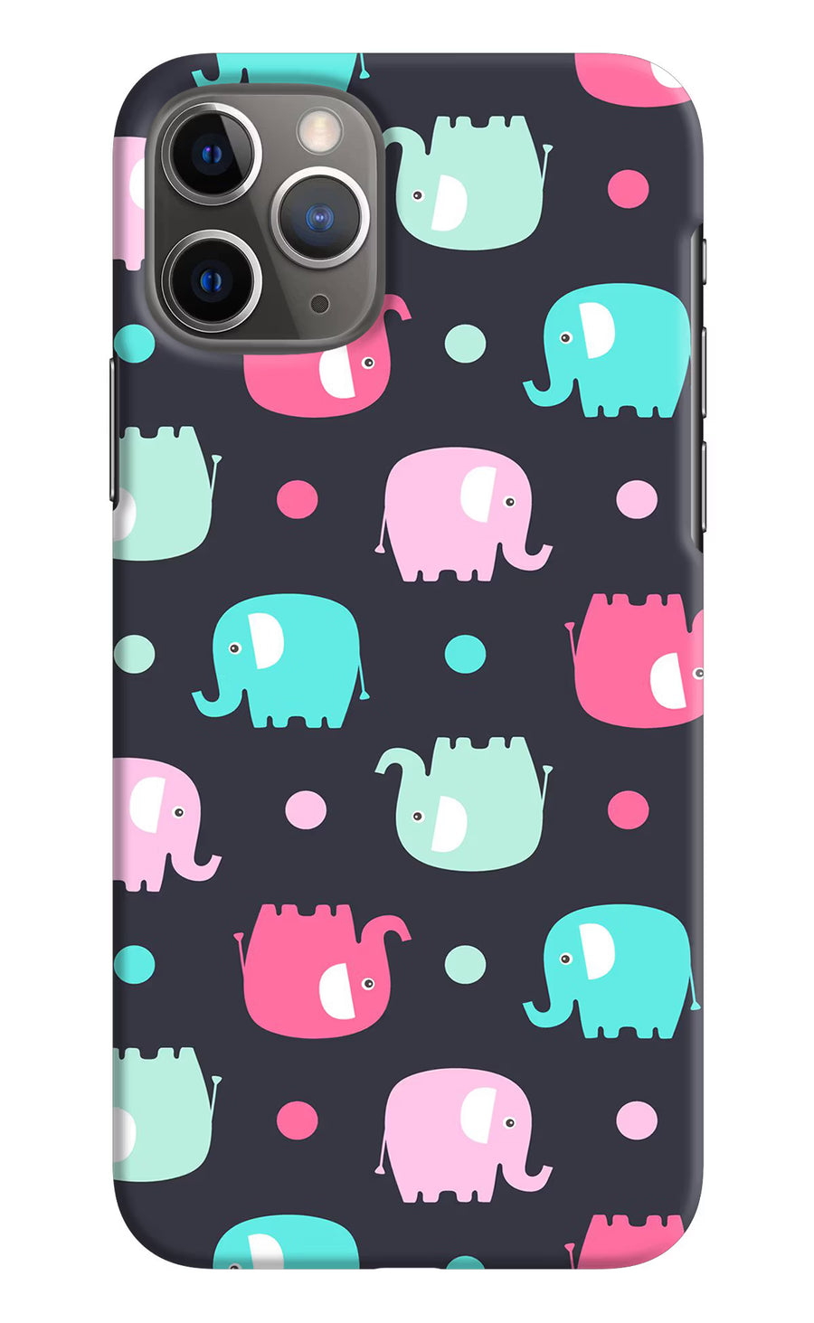Elephants iPhone 11 Pro Max Back Cover, Hard case