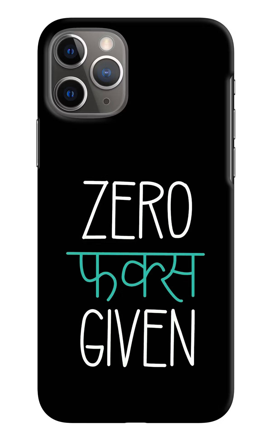 Zero Fucks Given iPhone 11 Pro Max Back Cover, Hard case