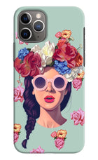 Pretty Girl iPhone 11 Pro Max Hard Case Back Cover by Casekaro