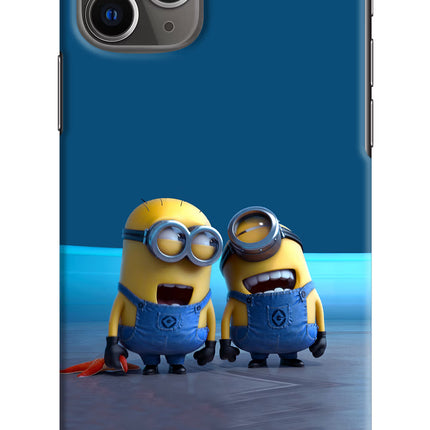 Minion Laughing iPhone 11 Pro Max Hard Case Back Cover by Casekaro