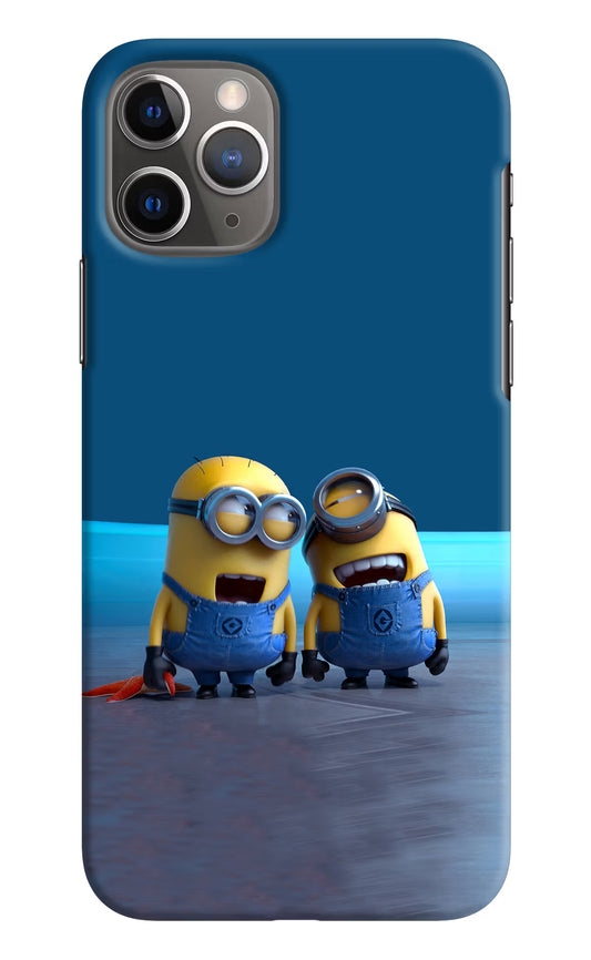 Minion Laughing iPhone 11 Pro Max Hard Case Back Cover by Casekaro