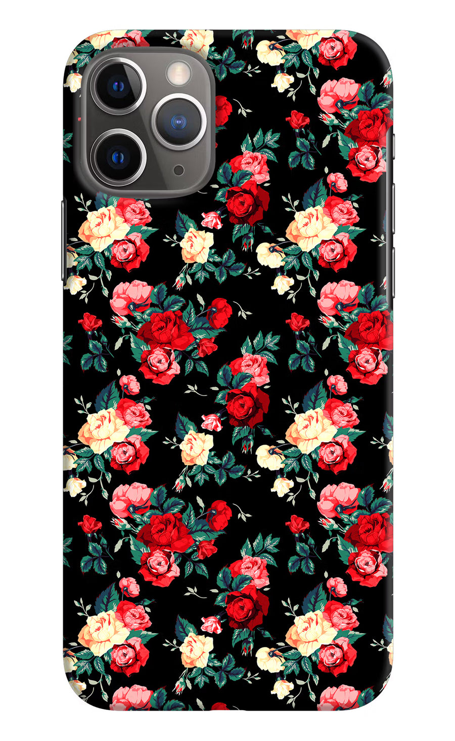 Rose Pattern iPhone 11 Pro Max Back Cover, Hard case