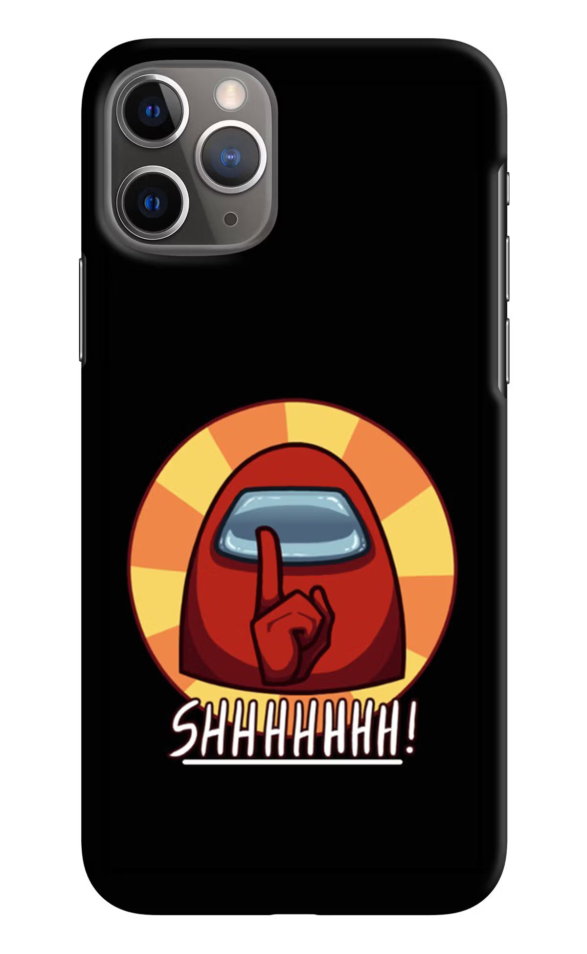 Among Us Shhh! iPhone 11 Pro Max Hard Case Back Cover by Casekaro