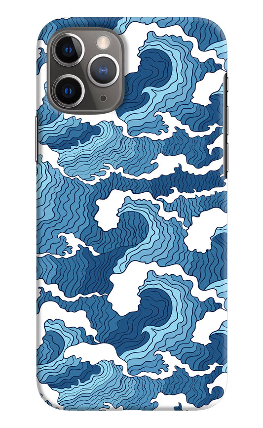 Blue Waves iPhone 11 Pro Max Hard Case Back Cover by Casekaro