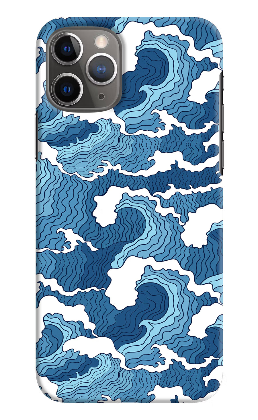 Blue Waves iPhone 11 Pro Max Back Cover, Hard case