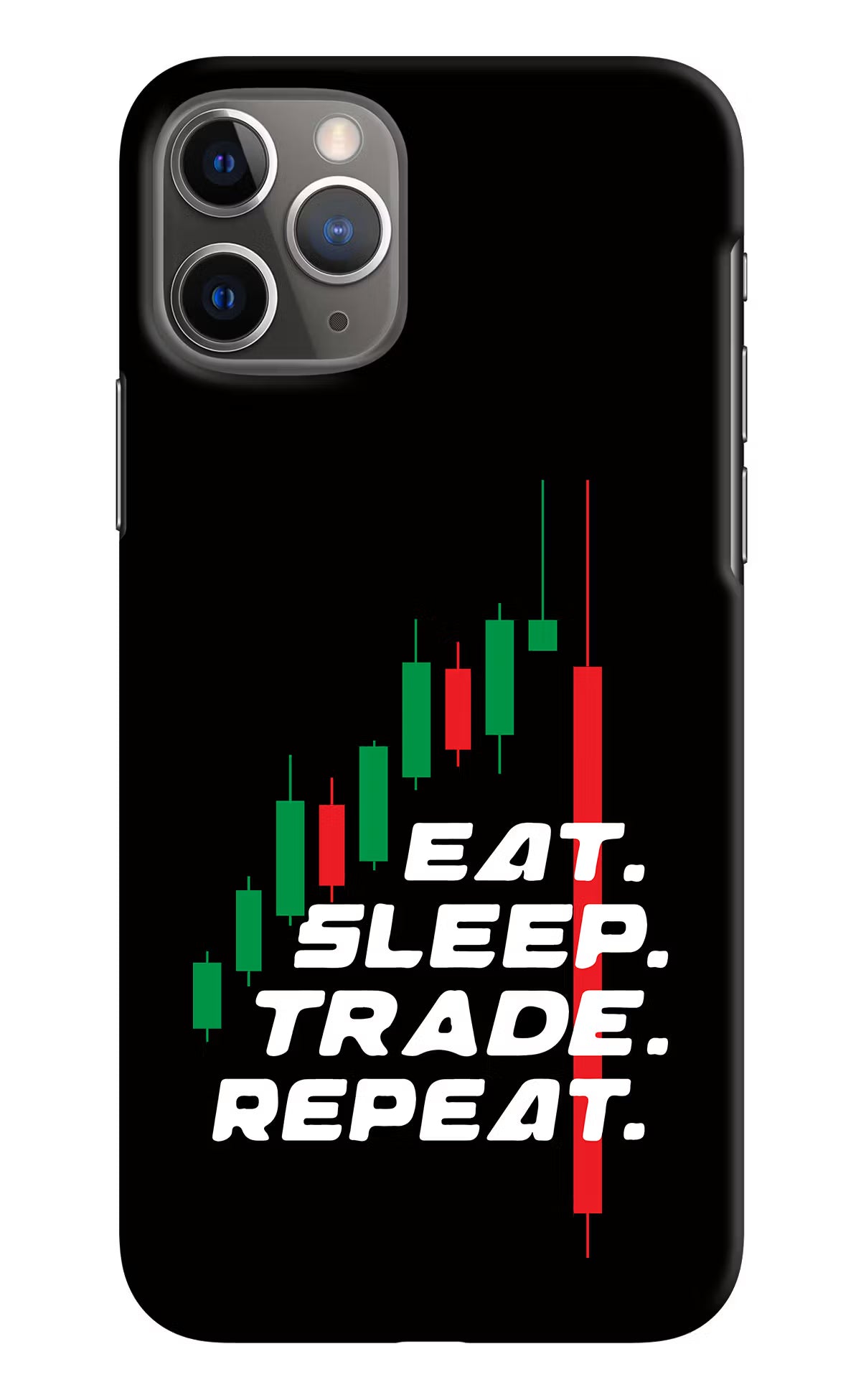 Eat Sleep Trade Repeat iPhone 11 Pro Max Hard Case Back Cover by Casekaro