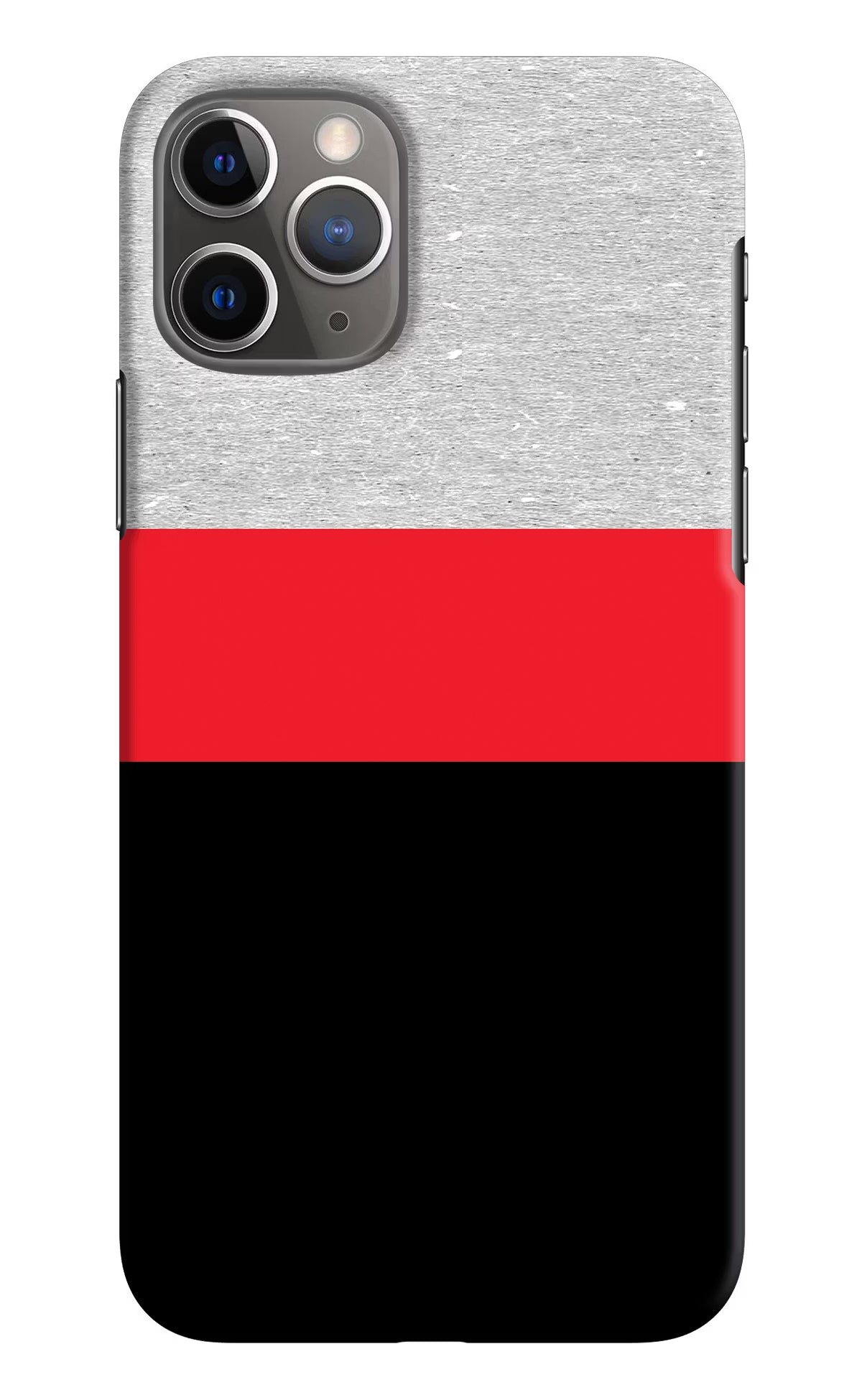 Tri Color Pattern iPhone 11 Pro Max Hard Case Back Cover by Casekaro