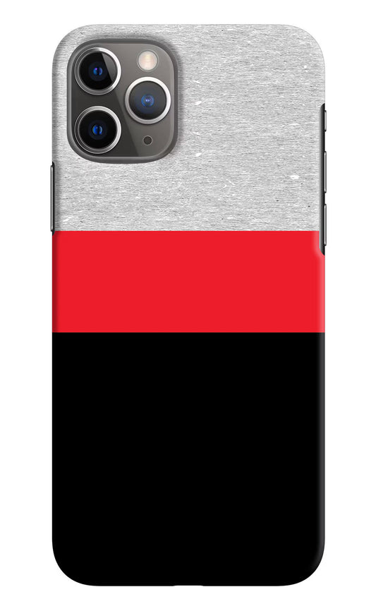 Tri Color Pattern iPhone 11 Pro Max Hard Case Back Cover by Casekaro
