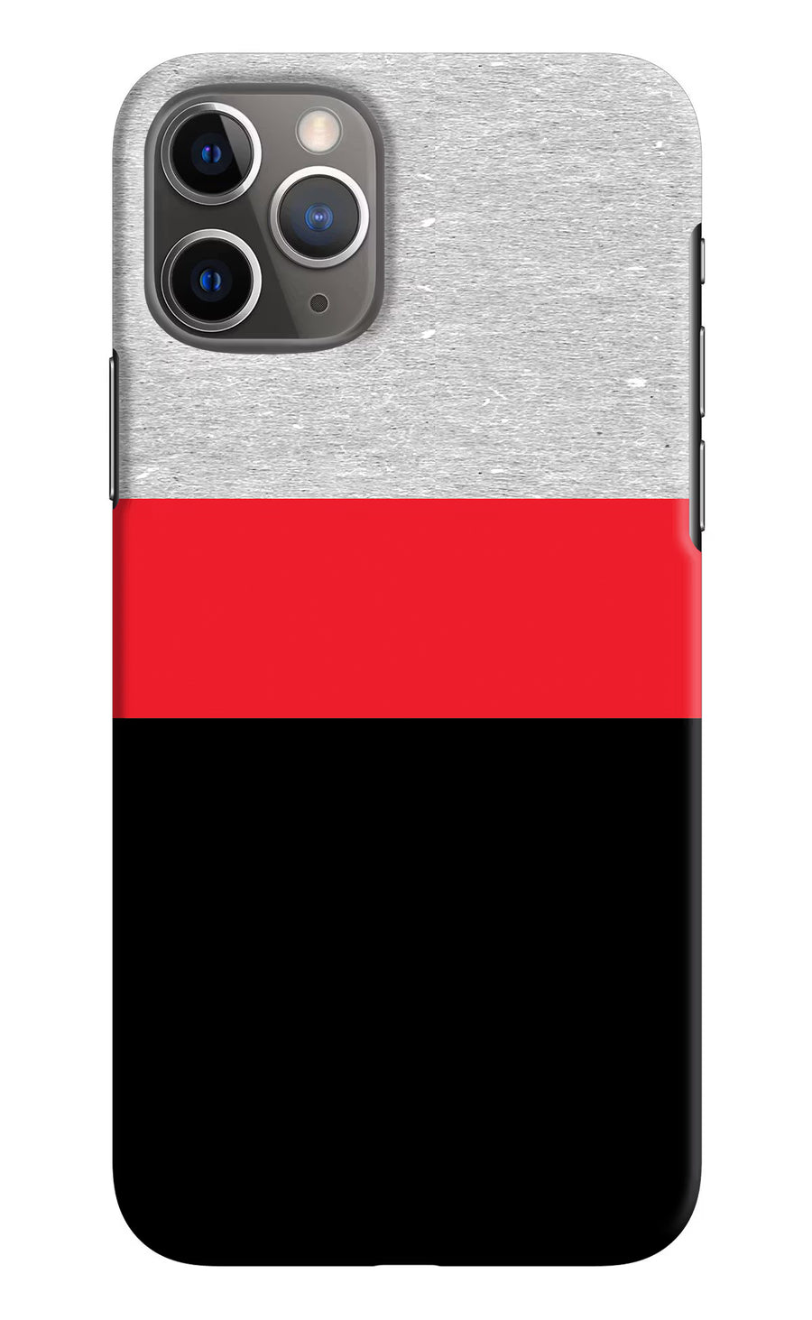 Tri Color Pattern iPhone 11 Pro Max Back Cover, Hard case