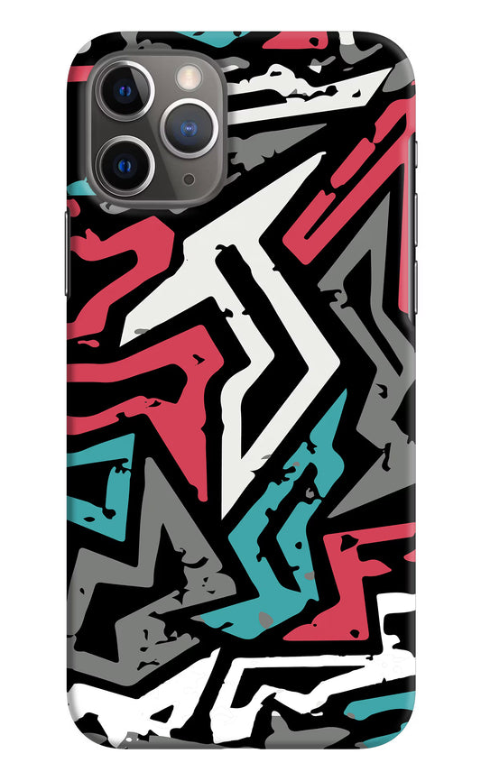 Geometric Graffiti iPhone 11 Pro Max Hard Case Back Cover by Casekaro