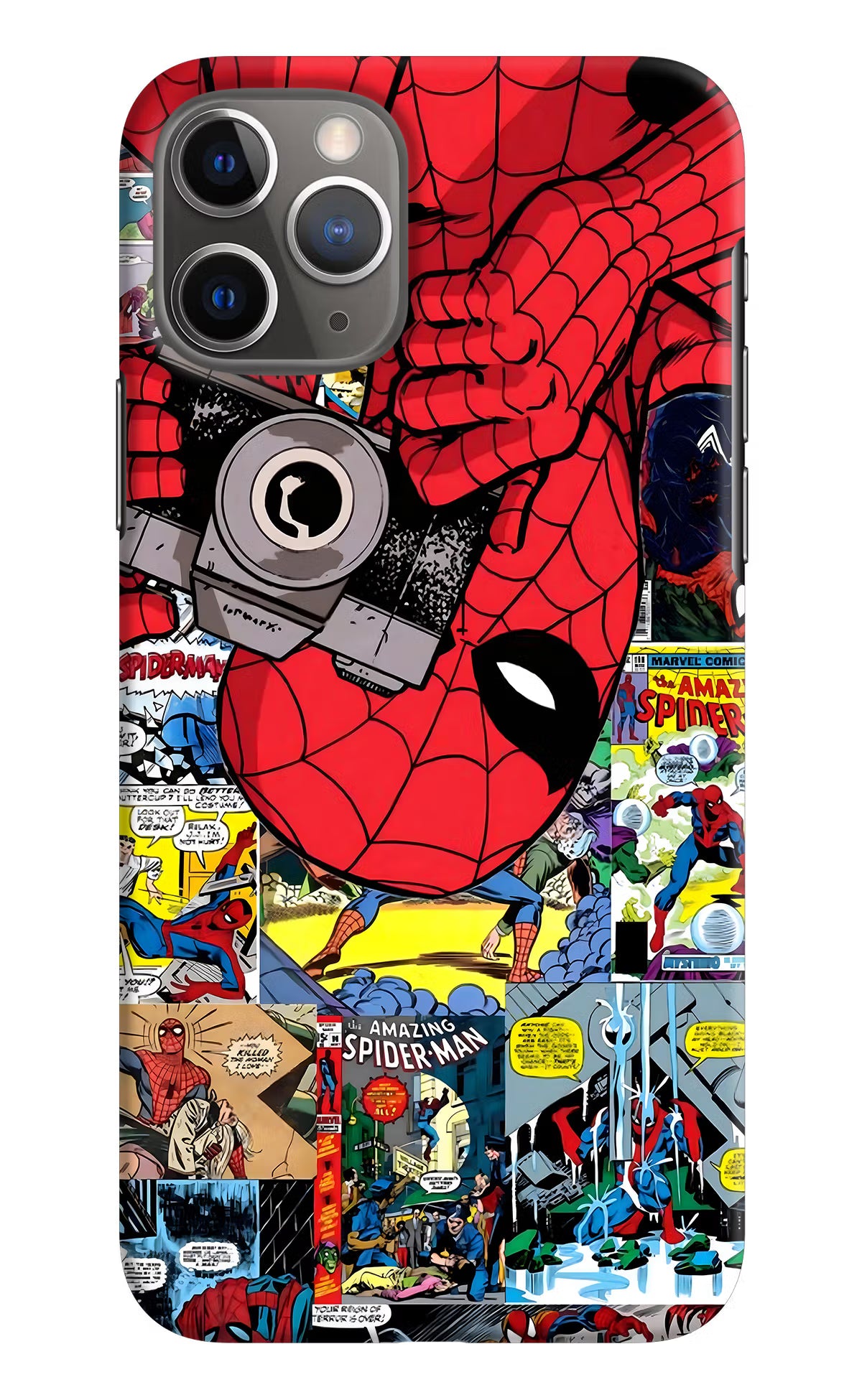 Spider Man iPhone 11 Pro Max Hard Case Back Cover by Casekaro