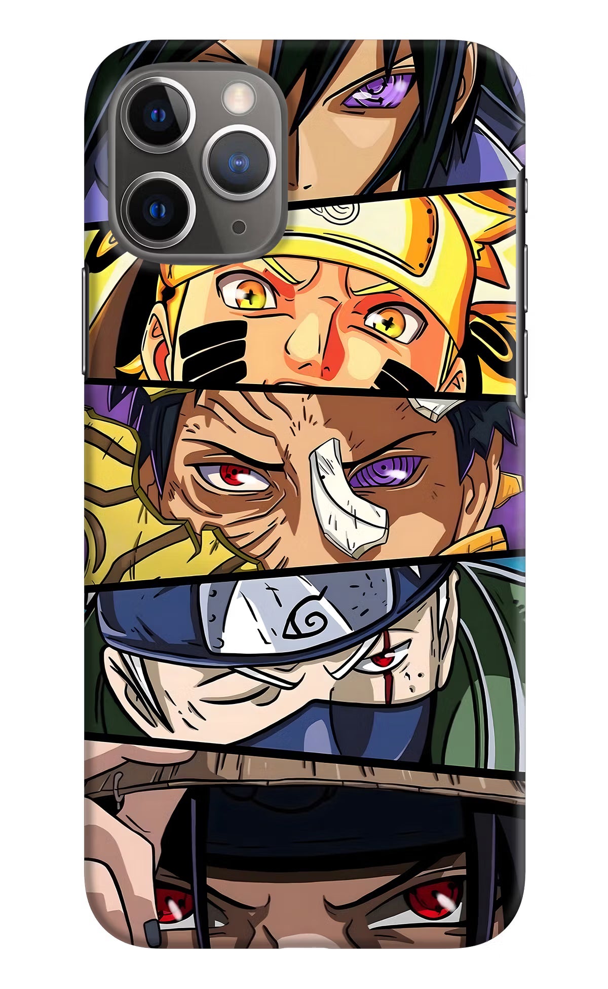 Naruto Character iPhone 11 Pro Max Hard Case Back Cover by Casekaro