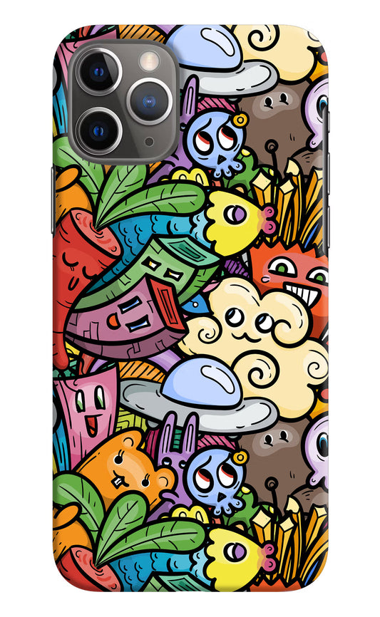 Veggie Doodle iPhone 11 Pro Max Hard Case Back Cover by Casekaro