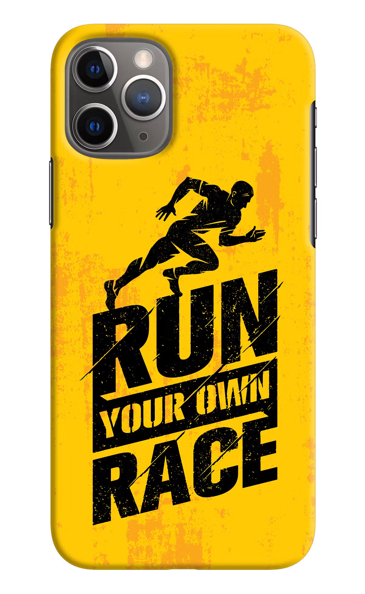 Run Your Own Race iPhone 11 Pro Max Hard Case Back Cover by Casekaro