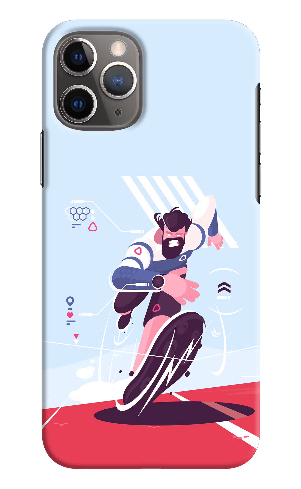 Run Pro iPhone 11 Pro Max Hard Case Back Cover by Casekaro