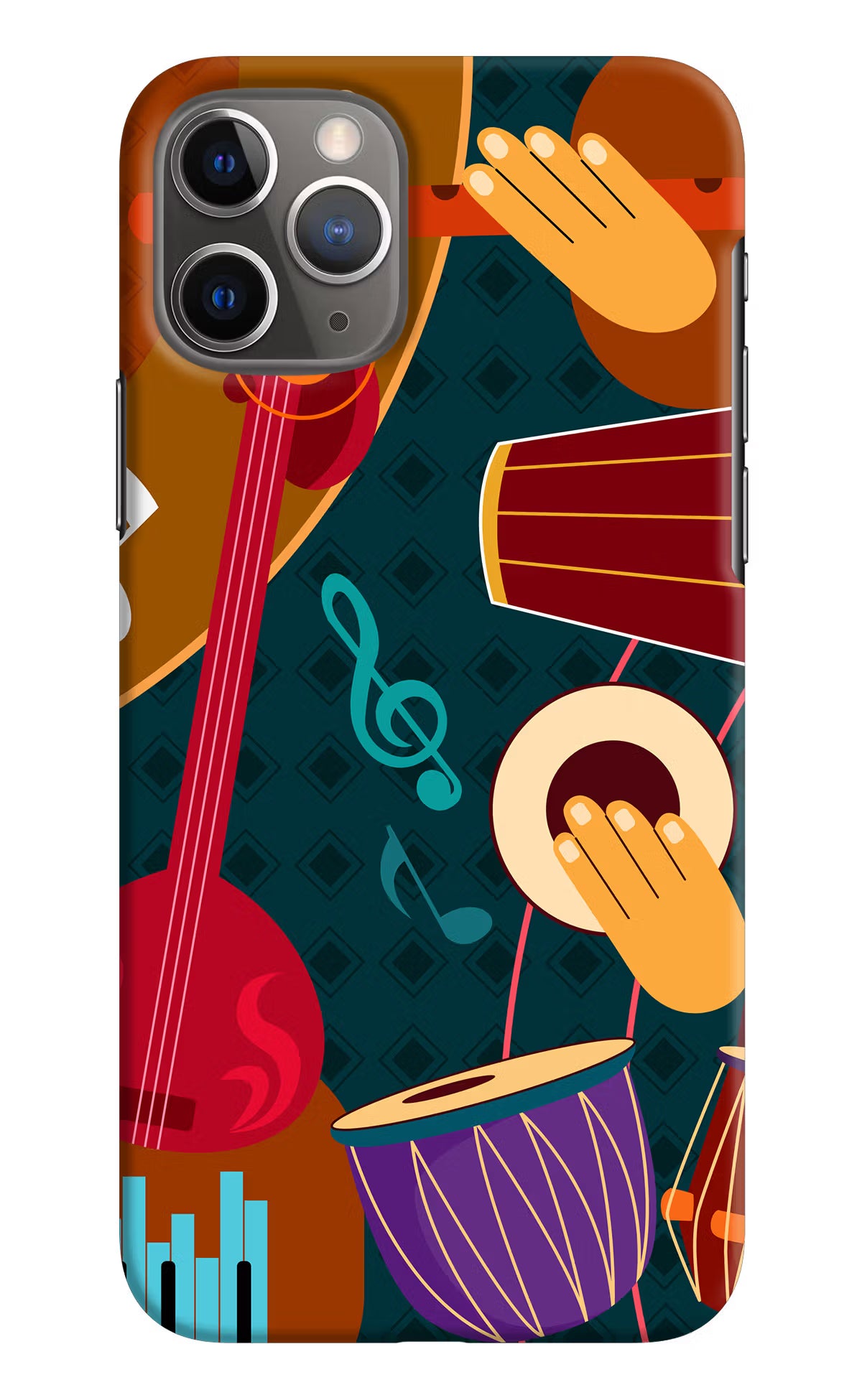 Music Instrument iPhone 11 Pro Max Hard Case Back Cover by Casekaro
