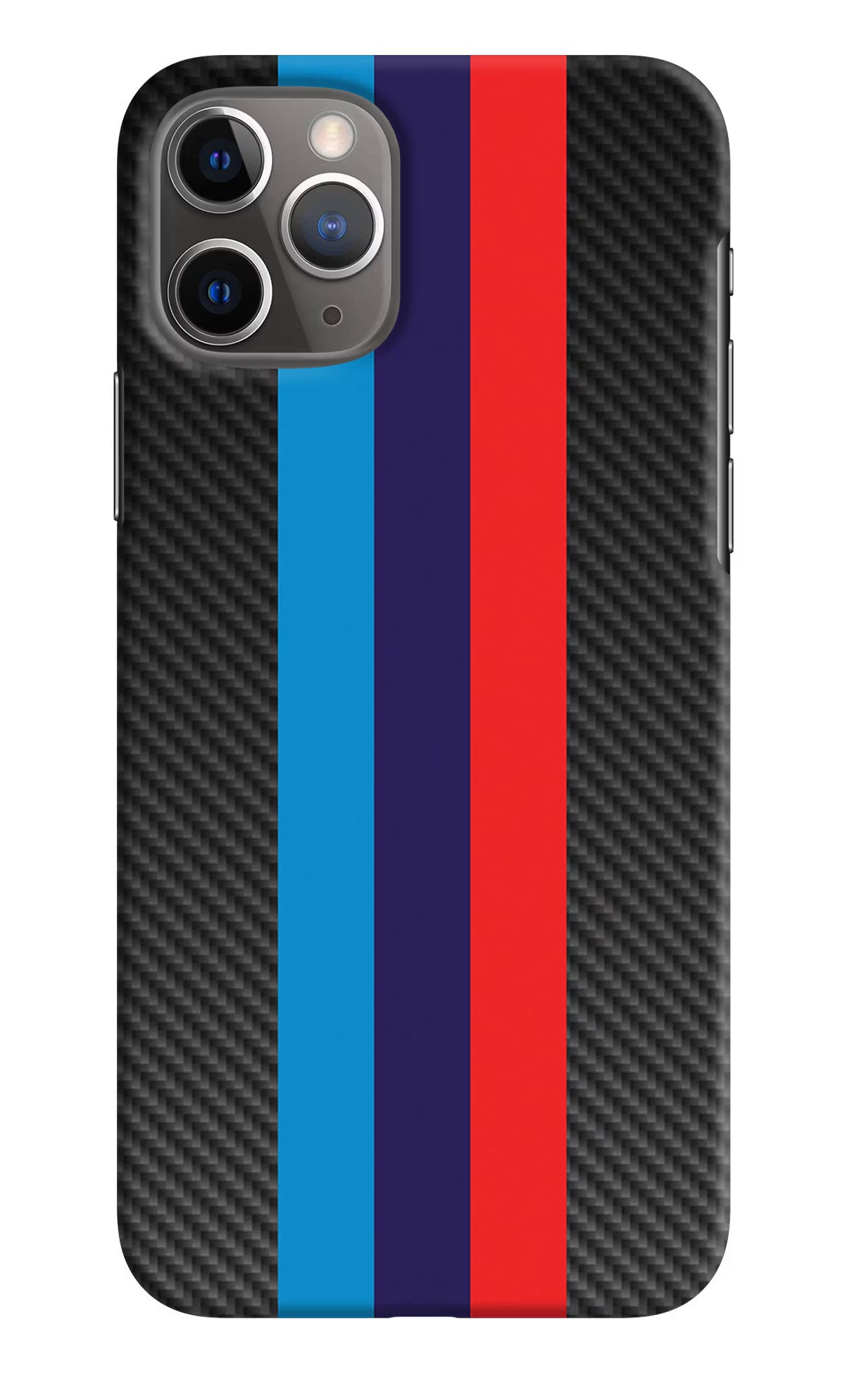 BMW Stripes Pattern iPhone 11 Pro Max Hard Case Back Cover by Casekaro