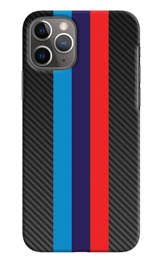 BMW Stripes Pattern iPhone 11 Pro Max Hard Case Back Cover by Casekaro