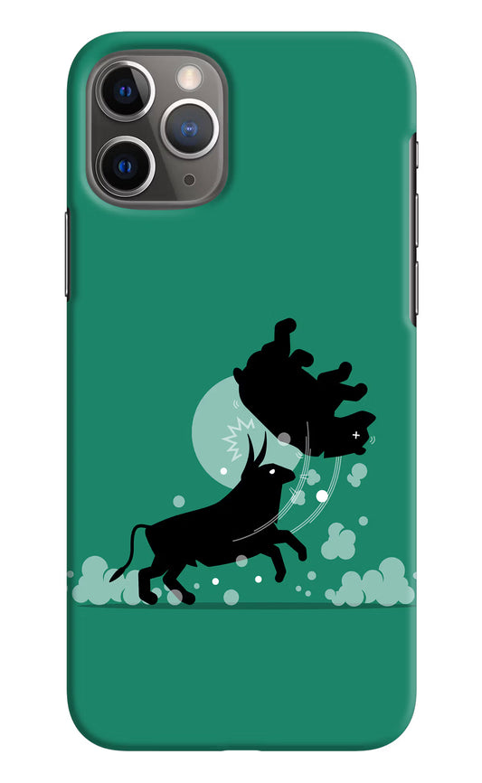 Bull Conqueror iPhone 11 Pro Max Hard Case Back Cover by Casekaro