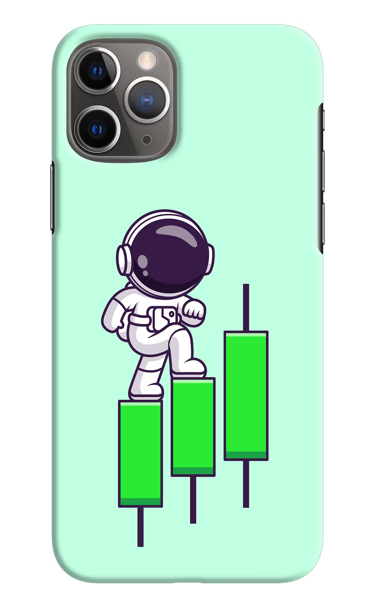 Astronaut Trader iPhone 11 Pro Max Hard Case Back Cover by Casekaro