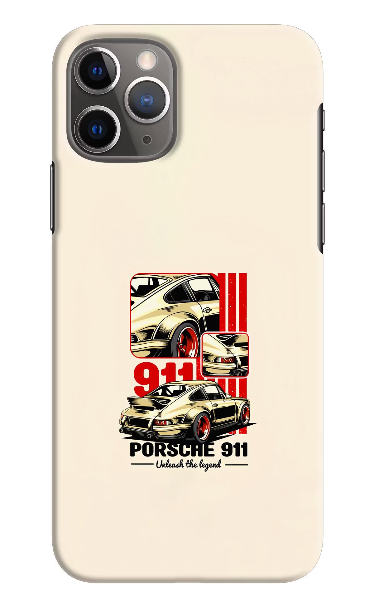 Classic Porsche 911 iPhone 11 Pro Max Hard Case Back Cover by Casekaro