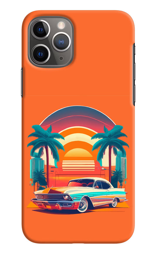 Palm Drive 80s iPhone 11 Pro Max Hard Case Back Cover by Casekaro
