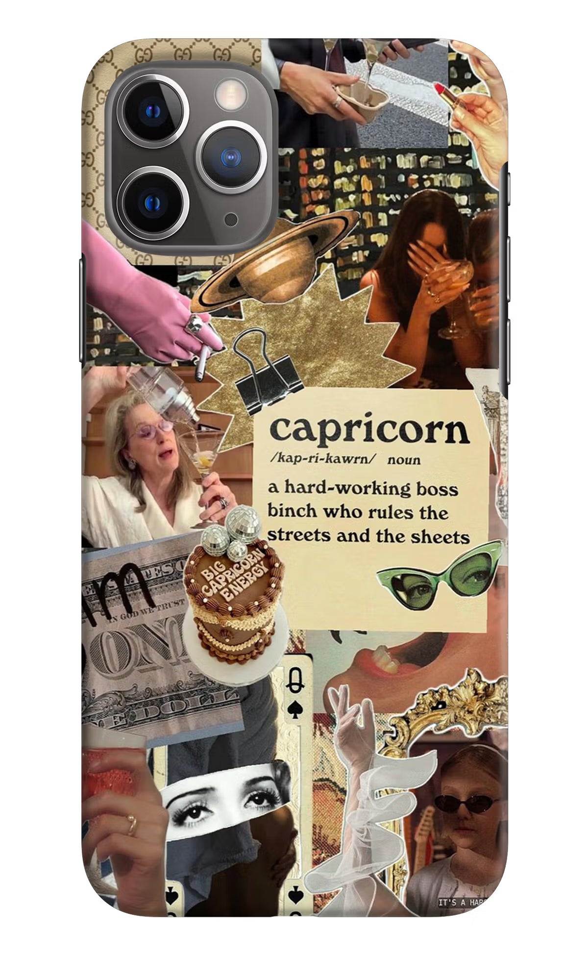 Capricorn Zodiac iPhone 11 Pro Max Hard Case Back Cover by Casekaro
