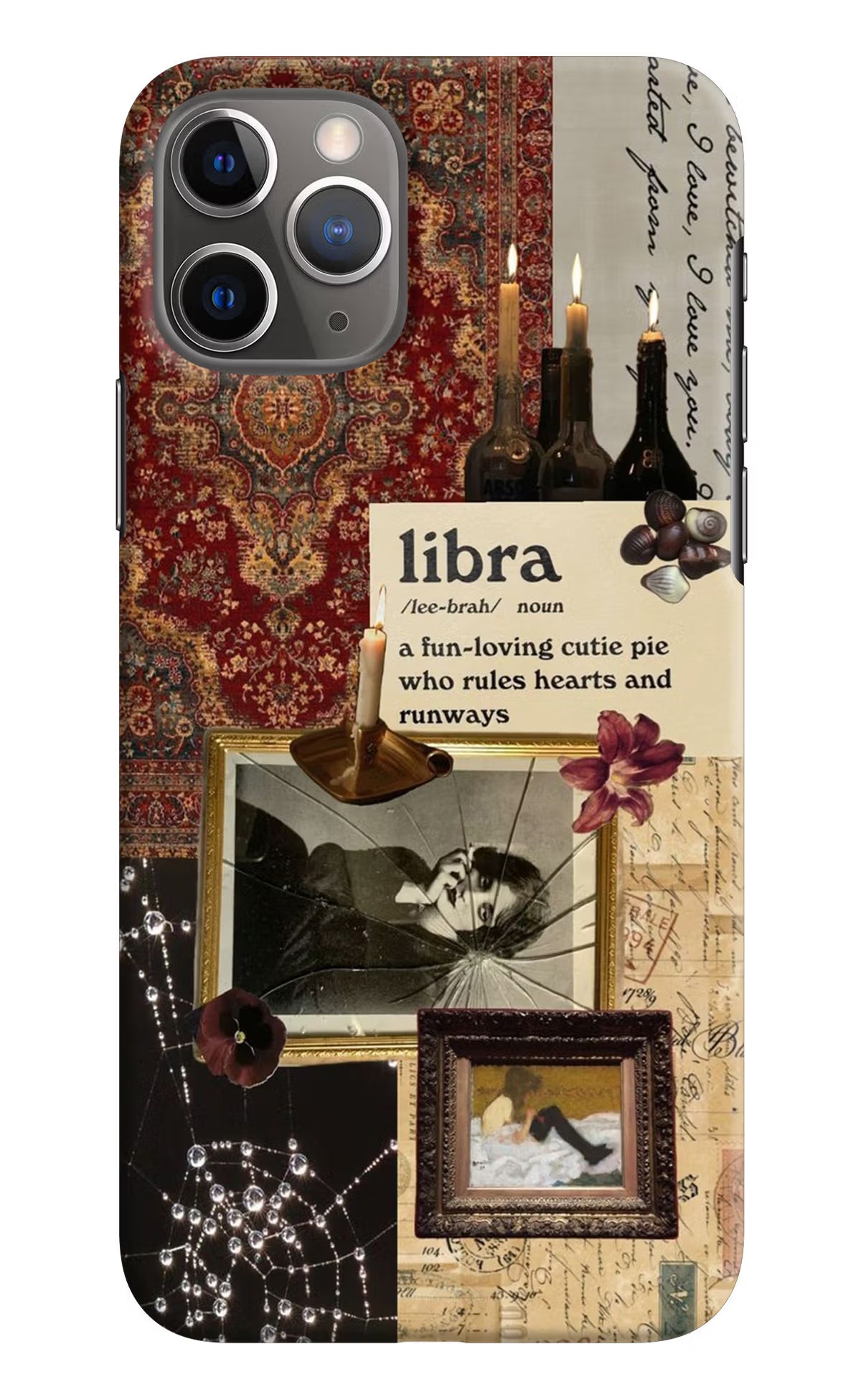 Libra Zodiac iPhone 11 Pro Max Hard Case Back Cover by Casekaro