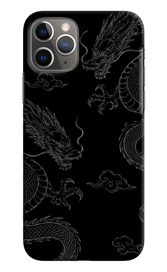 Twin Dragons iPhone 11 Pro Max Hard Case Back Cover by Casekaro