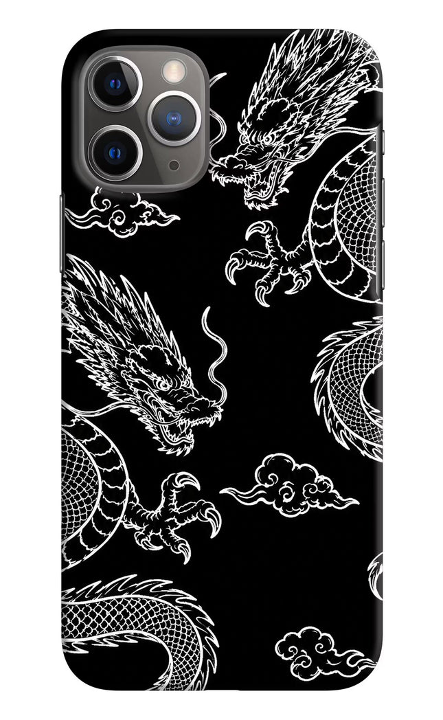 Twin Dragons iPhone 11 Pro Max Hard Case Back Cover by Casekaro