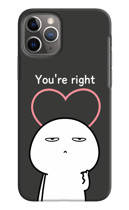 You're Right iPhone 11 Pro Max Hard Case Back Cover by Casekaro