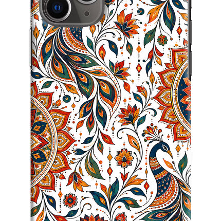 White Mayura iPhone 11 Pro Max Hard Case Back Cover by Casekaro