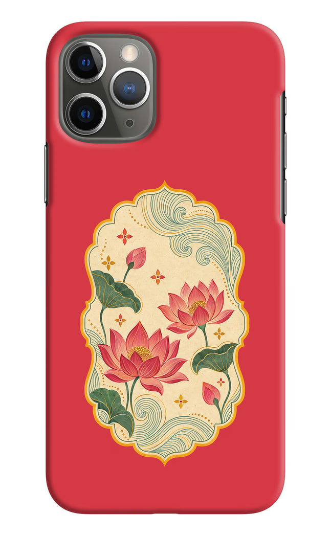 Pink Lotus iPhone 11 Pro Max Back Cover