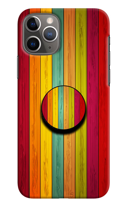 Multicolor Wooden iPhone 11 Pro Max Pop Case by Casekaro