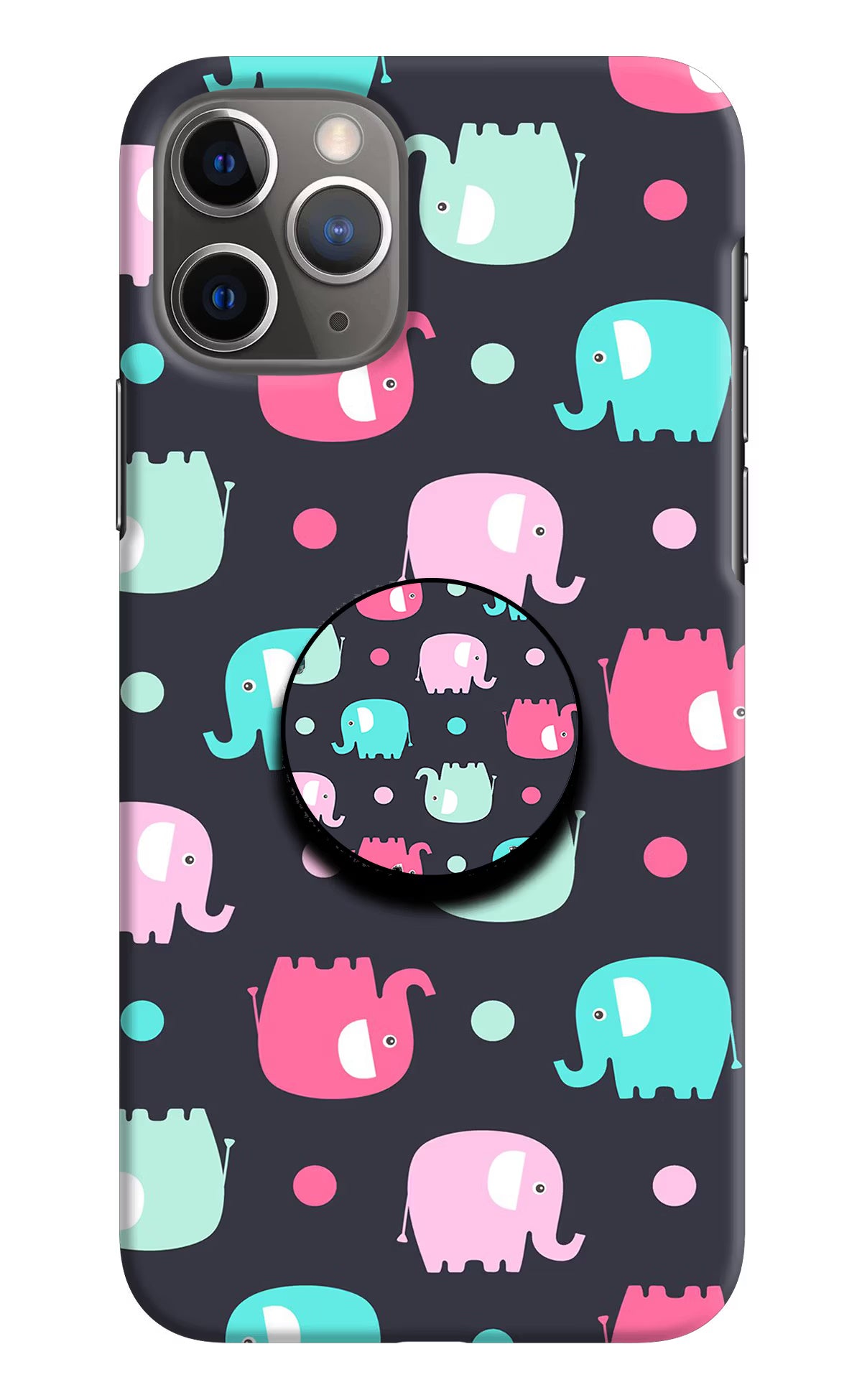 Baby Elephants iPhone 11 Pro Max Pop Case by Casekaro