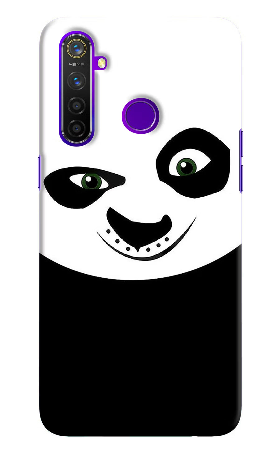Panda Realme 5 Pro Back Cover, Hard case