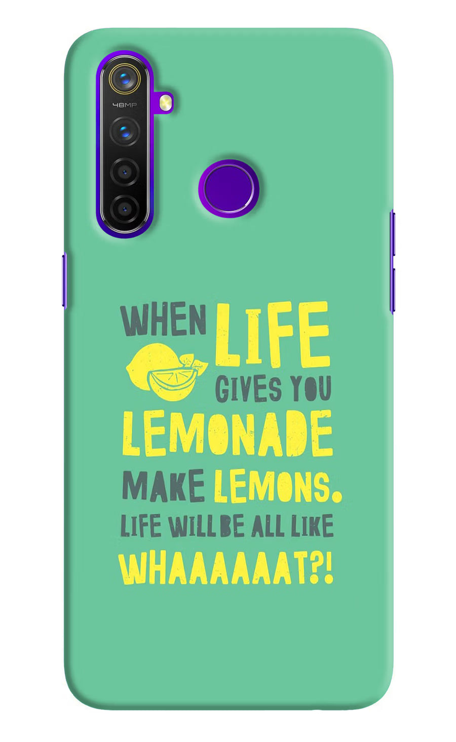 Quote Realme 5 Pro Back Cover, Hard case