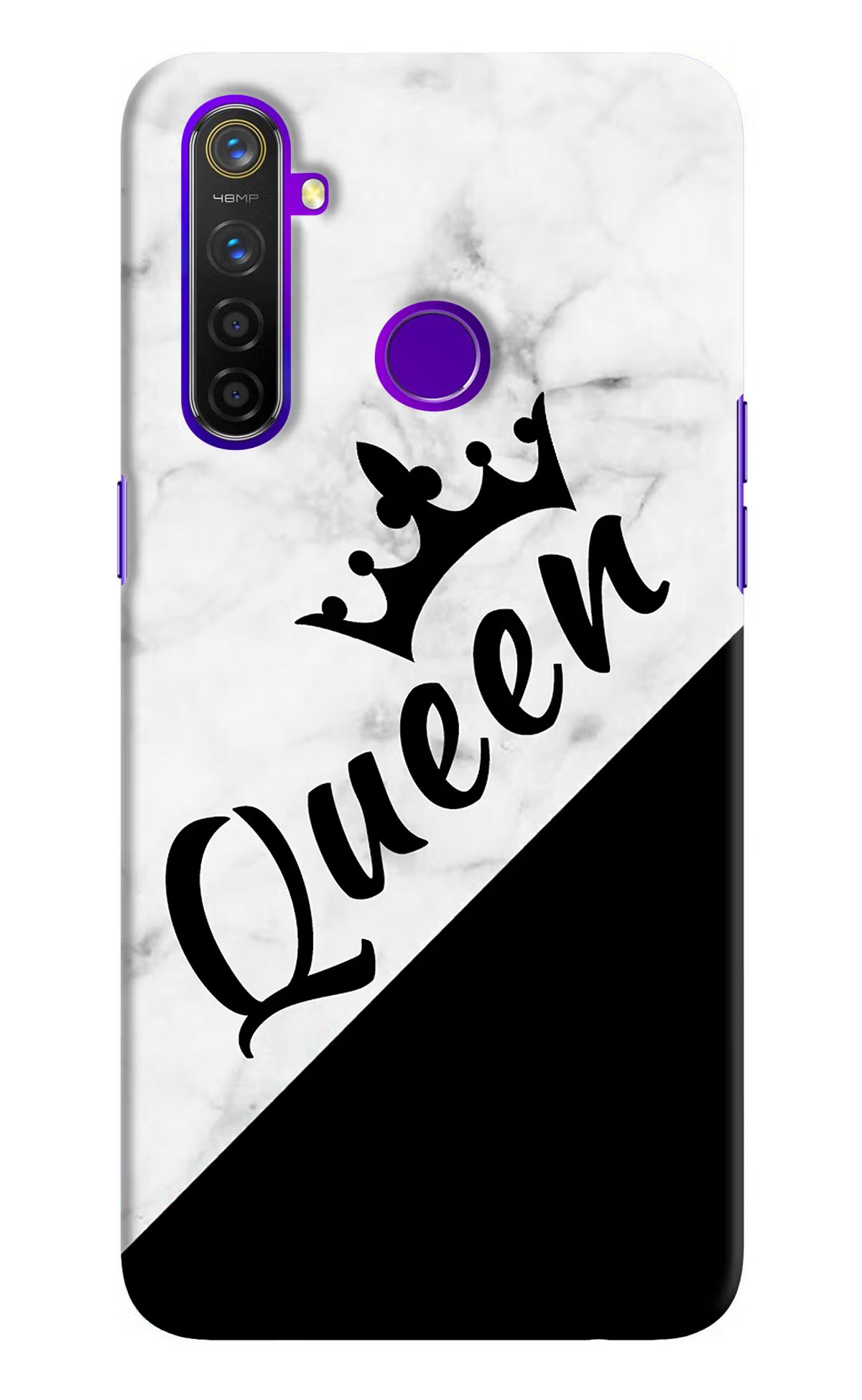 Queen Realme 5 Pro Hard Case Back Cover by Casekaro