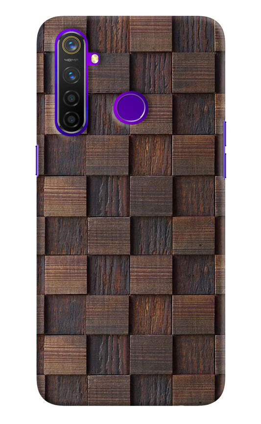 Wooden Cube Design Realme 5 Pro Hard Case Back Cover by Casekaro