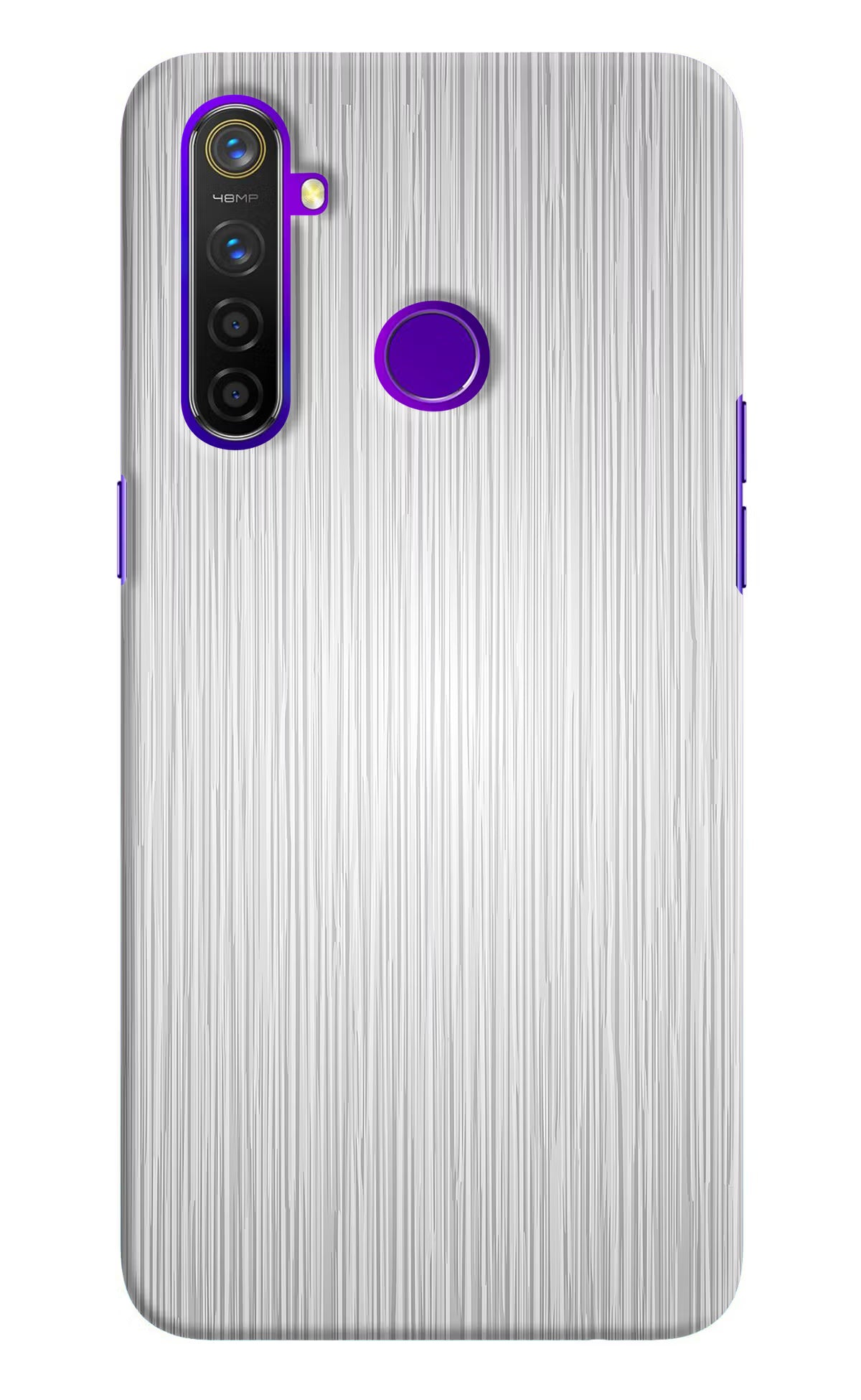 Wooden Grey Texture Realme 5 Pro Hard Case Back Cover by Casekaro