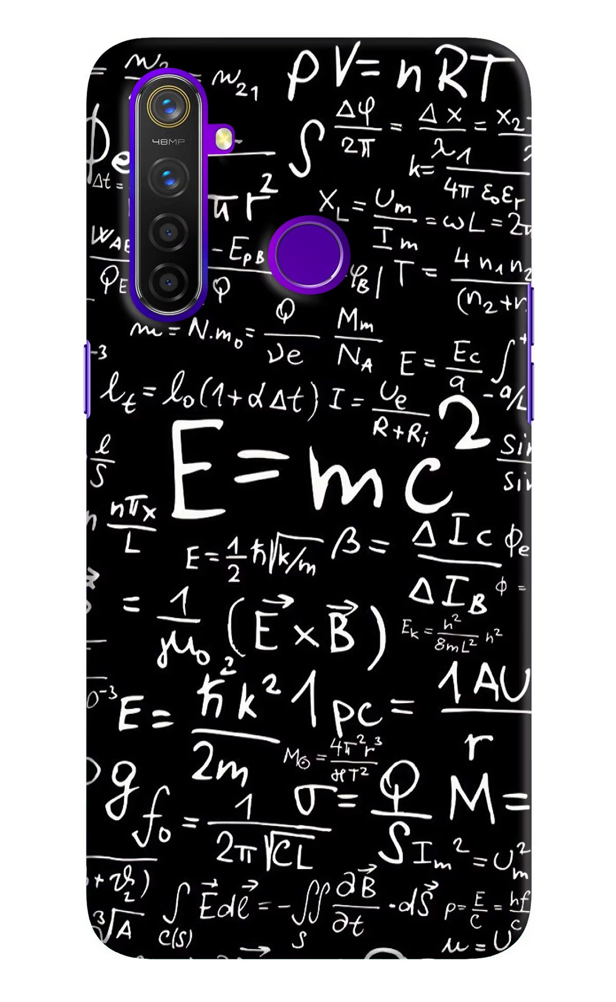 Physics Formula Realme 5 Pro Hard Case Back Cover by Casekaro